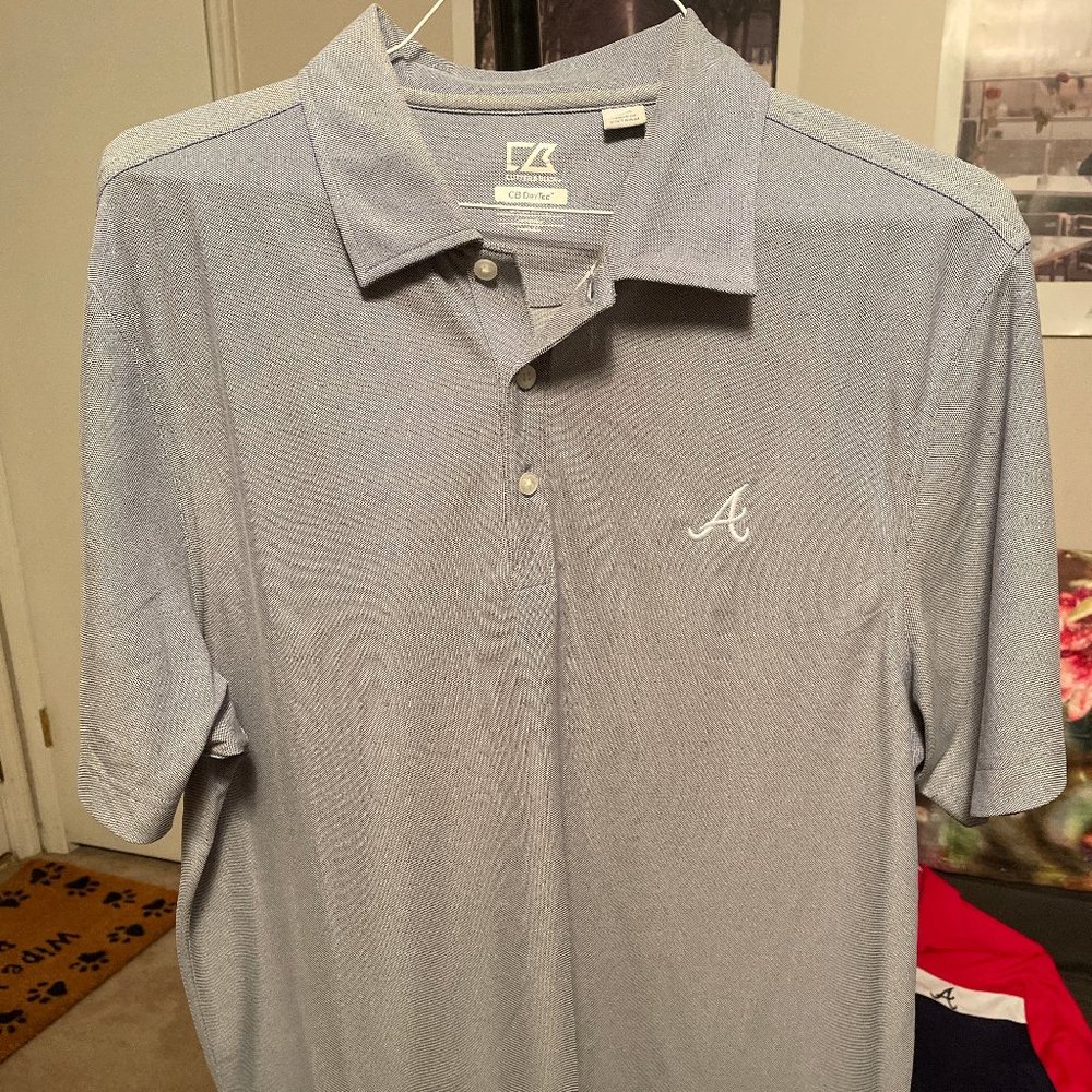 Atlanta Braves Polo - Cutter & Buck, Large